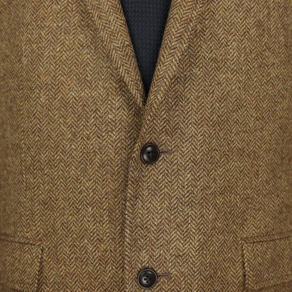 Bonobos Moon Tweed Wool Sport Coat Herringbone 40R - Picture 3 of 12